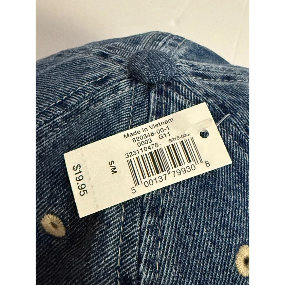 Gap Kids Blue Denim Baseball Cap Hat Adjustable S/M NWT 820348-00-1